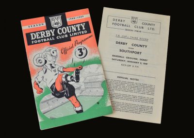 Derby v Southport 08.01.1949 - FA Cup 3rd Round