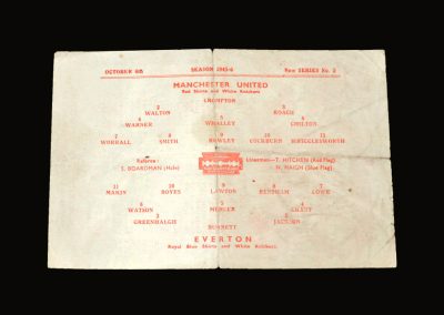 Man Utd v Everton 06.10.1945