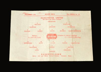 Man Utd v Sunderland 15.12.1945