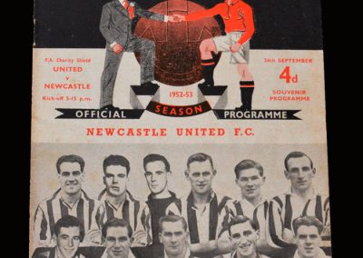 Man Utd v Newcastle 24.09.1952 - Charity Shield