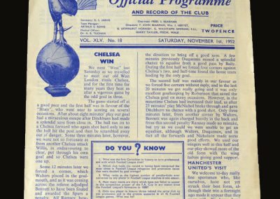Man Utd v Spurs 01.11.1952