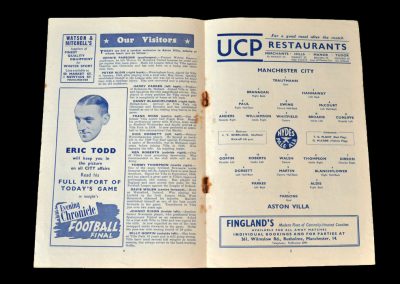 Man City v Aston Villa 14.03.1953