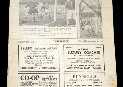 Notts County v Doncaster 01.03.1952