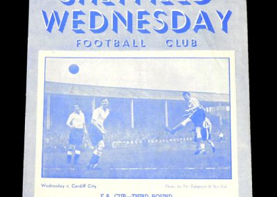 Sheff Wed v Blackpool 10.01.1953 - FA Cup 3rd Round