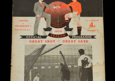 Man Utd v Walthamstow 31.01.1953 - FA Cup 4th Round