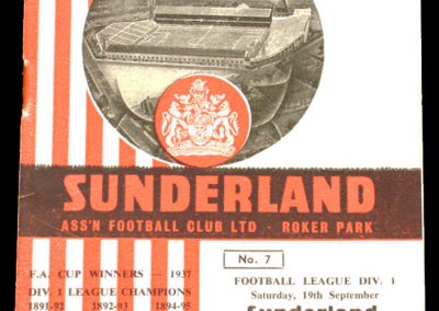 Sunderland v Blackburn 19.09.1964