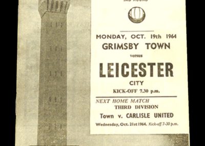 Grimsby v Leicester 19.10.1964 | League Cup 3rd Round