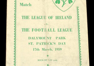 Irish League v English League 17.03.1959