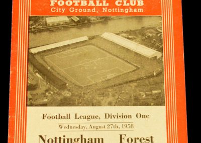 Nottingham Forest v Manchester United 27.08.1958