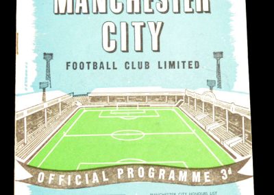 Manchester City v Blackburn Rovers 29.11.1958