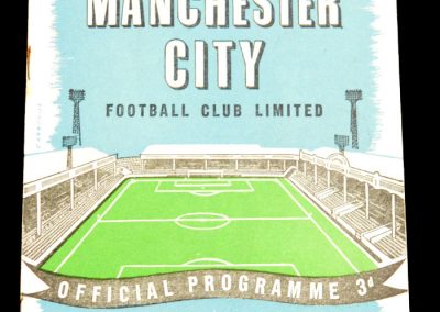 Manchester City v Burnley 20.12.1958
