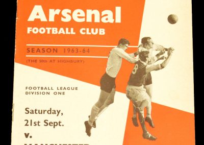 Arsenal v Manchester United 21.09.1963