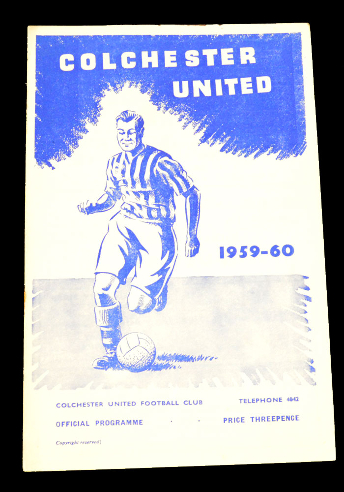 1959/60 Brentford v Colchester United Football Programme 