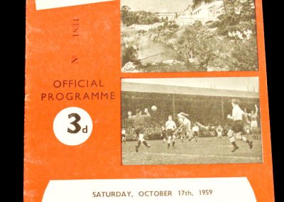 Bournemouth and Bosecombe v Brentford 17.10.1959