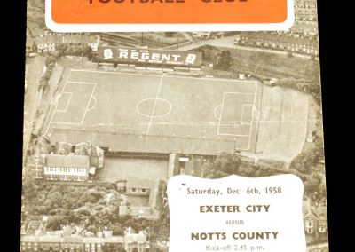 Exeter City v Notts County 06.12.1958
