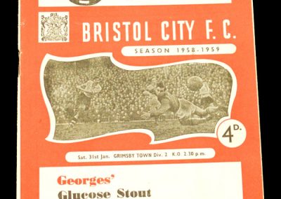 Bristol City v Grimsby 31.01.1959