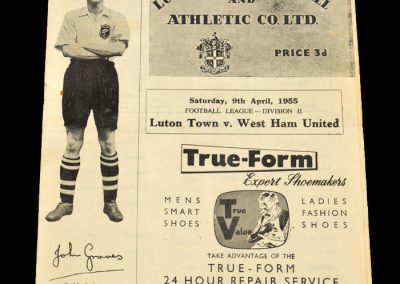 Luton Town v West Ham United 09.04.1955