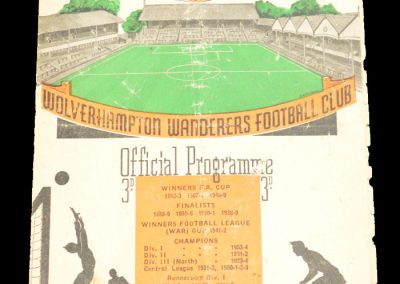 Leeds United v Wolverhampton Wanderers 15.09.1956
