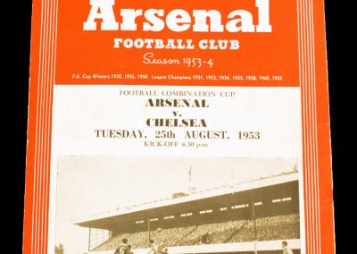 Chelsea v Arsenal 25.08.1953