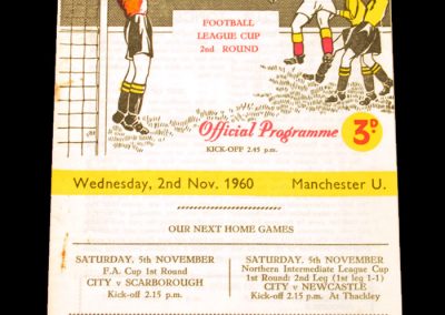 Braford City v Manchester City 02.11.1960 | League Cup 2nd Round