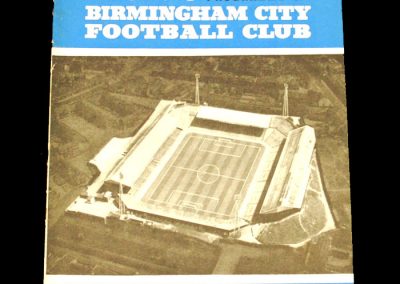 Birmingham City v Manchester City 12.11.1960