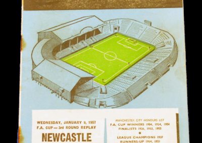 Newcastle United v Manchester City 09.01.1957 | FA Cup 3rd Round Replay