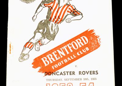 Brentford v Doncaster Rovers 10.09.1953