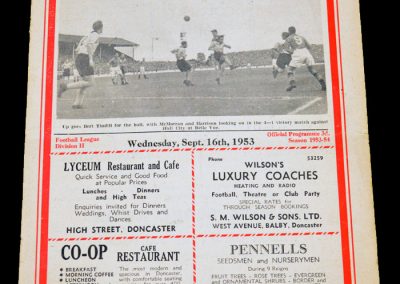 Doncaster Rovers v Brentford 16.09.1953