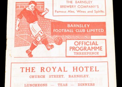 Barnsley FC v Bury 03.09.1955