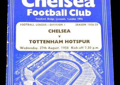 Tottenham Hotspur v Chelsea 27.08.1958