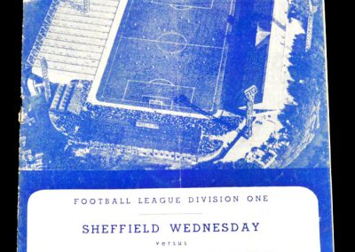 Sheffield Wednesday v Nottingham Forest 13.10.1962