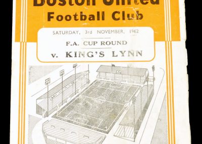 Boston United v Kings Lynn 03.11.1962 | FA Cup