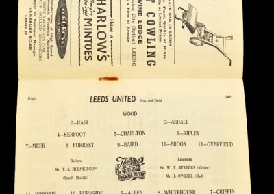 West Bromwich Albion v Leeds United 19.10.1957
