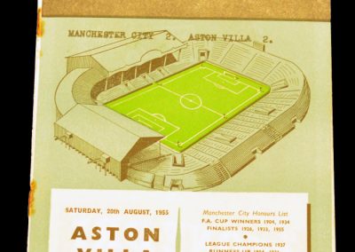 Manchester City v Aston Villa 20.08.1955