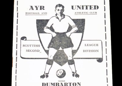 AYR United v Dumbarton 06.04.1963