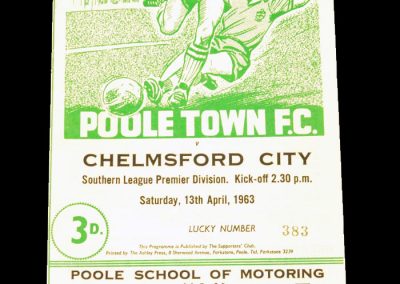Poole Town FC v Chelmsford City 13.04.1963