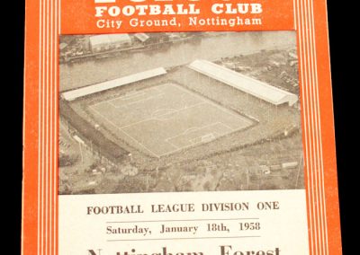 Nottingham Forest v Leeds United 18.01.1958
