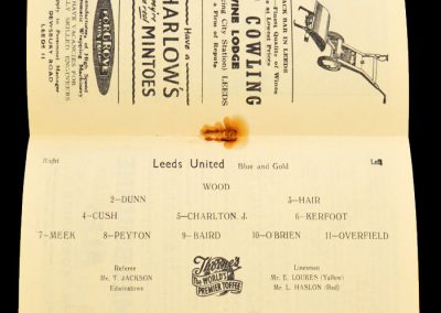 Arsenal v Leeds United 19.03.1958