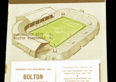 Bolton Wanderers v Manchester City 27.12.1955