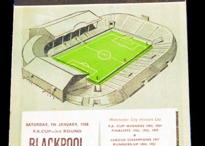 Blackpool v Manchester City 07.01.1956 | FA Cup 3rd Round