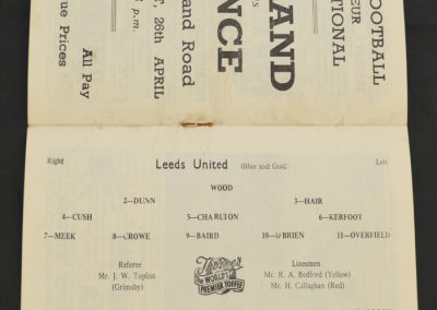 Chelsea v Leeds United 19.04.1958
