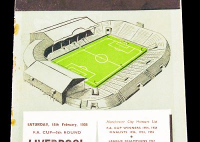 Liverpool v Manchester City 18.02.1956 | FA Cup 5th round