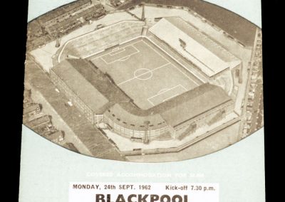 Blackpool v Manchester City 24.09.1962 | League Cup 2nd Round