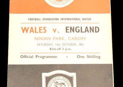 Wales v England 14.10.1961