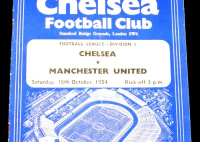 Chelsea v Manchester United 16.10.1954