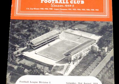 Newcastle United v Arsenal 21.08.1954