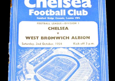 Chelsea v West Bromwich Albion 02.10.1954