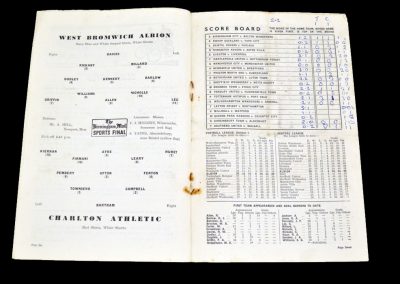 Charlton Athletic v West Bromwich Albion 29.01.1955 | FA Cup 4th Round