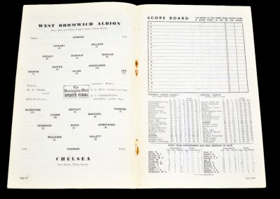 Chelsea v West Bromwich Albion 09.03.1955