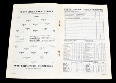 Wolverhampton Wanderers v West Bromwich Albion 16.03.1955